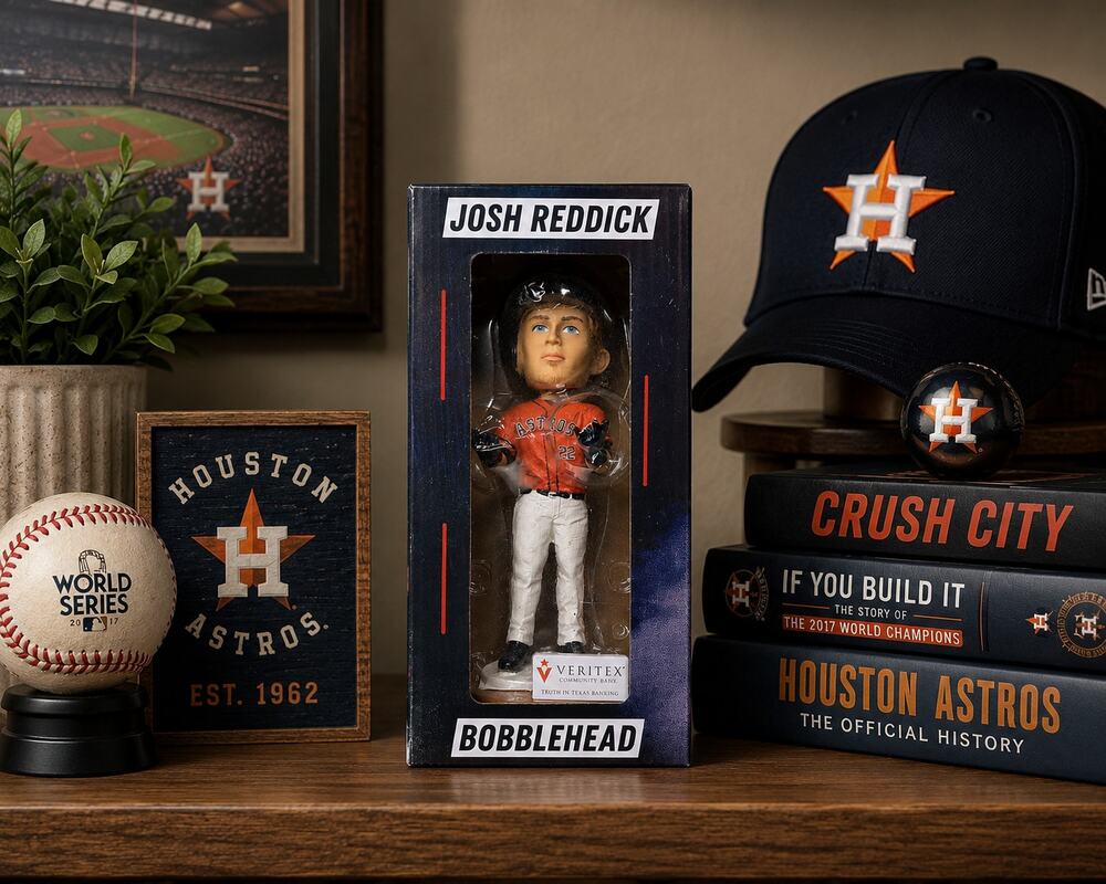 Josh Reddick Bobblehead Houston Astros #22 2019 SGA Veritex MLB Baseball